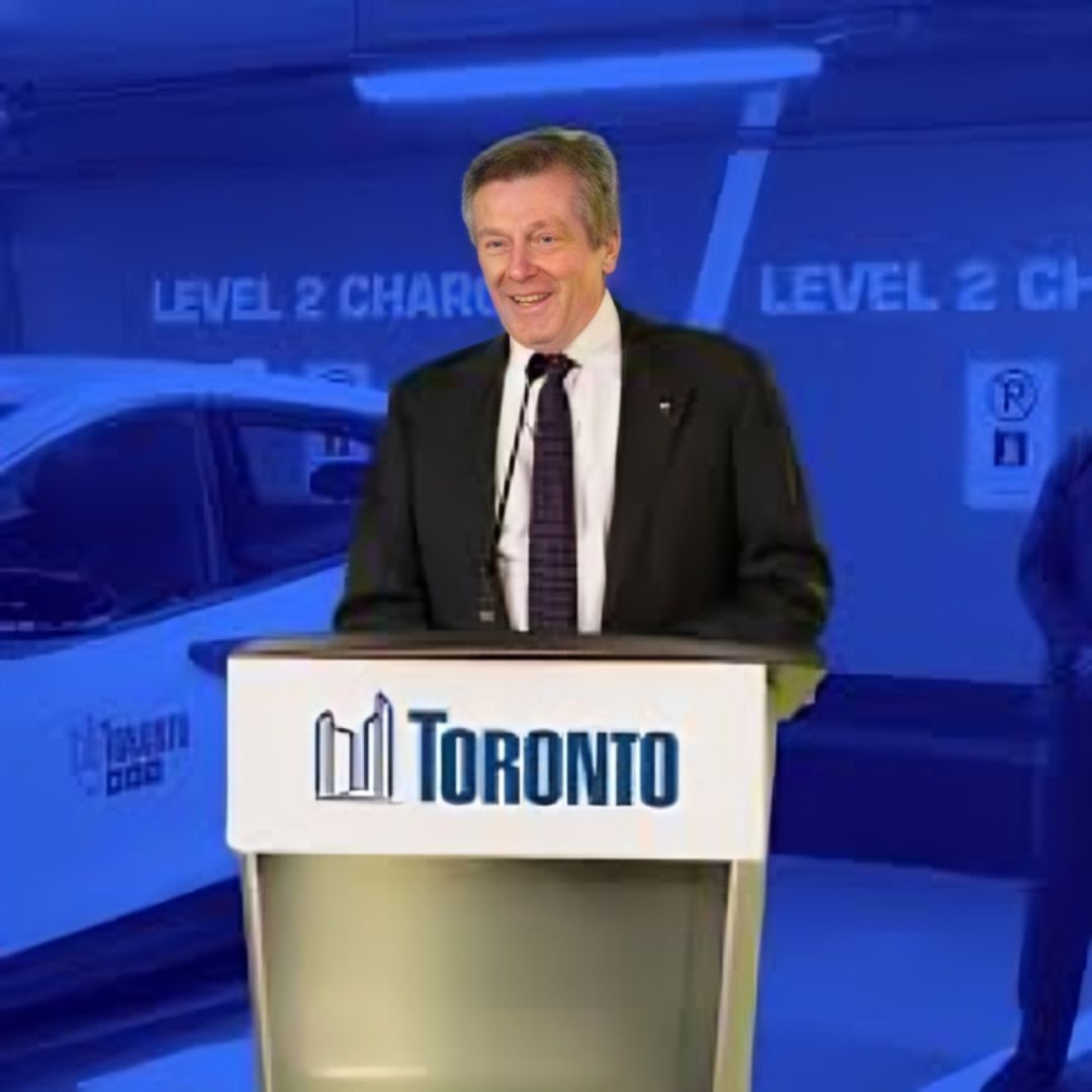 John tory. John tory is on the stage.